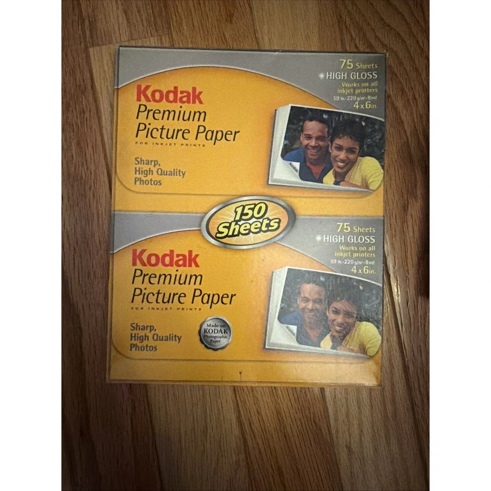 Assorted Photo Paper Lot of 6- 5 New Packs‎ And 1 Partial Pack Kodak, HP